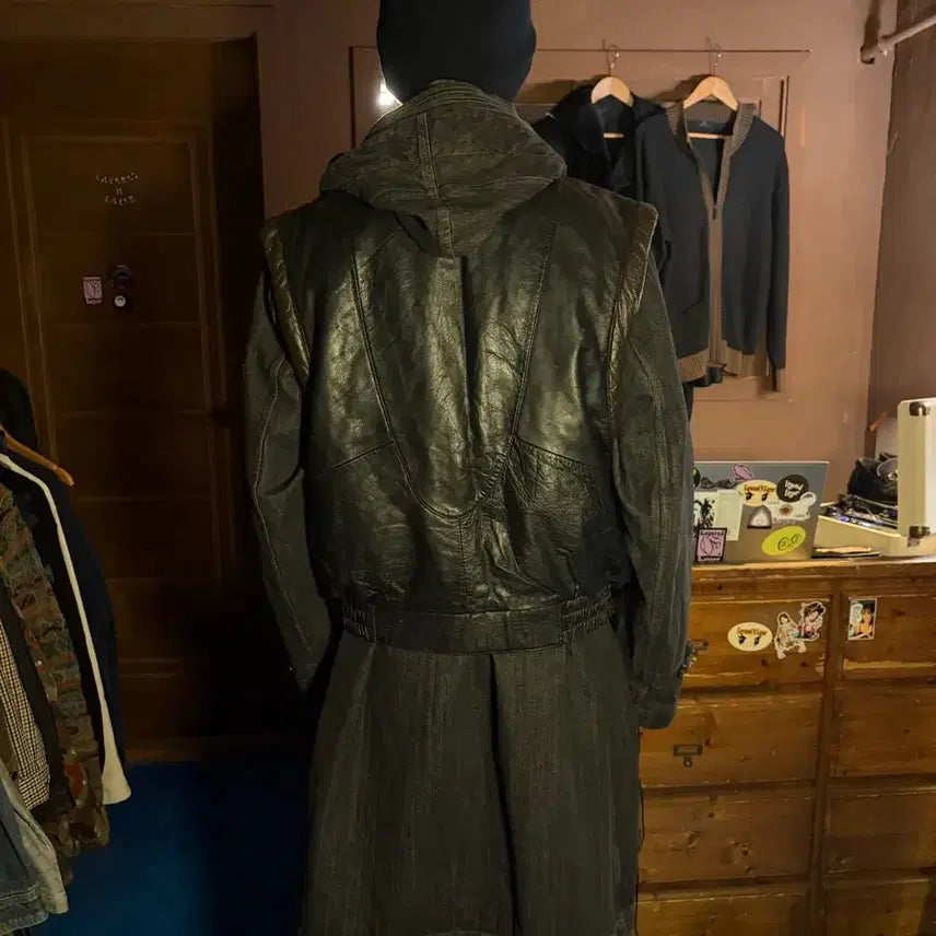 [BUNJANG] Korean Vintage Dystopia Leather Vest / 00S KOREAN VINTAGE LEATHER DYSTOPIA VEST