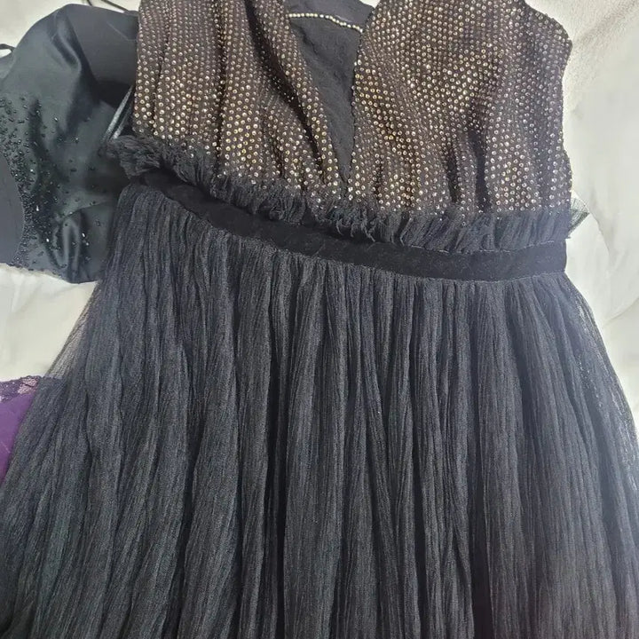 [BUNJANG] Black Embellished Performance Dress / 블랙 연주 드레스