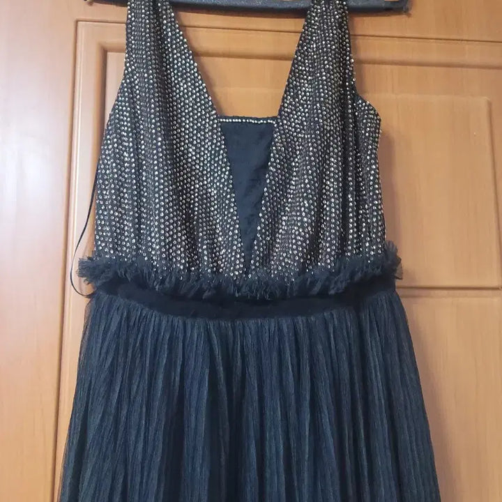 [BUNJANG] Black Embellished Performance Dress / 블랙 연주 드레스