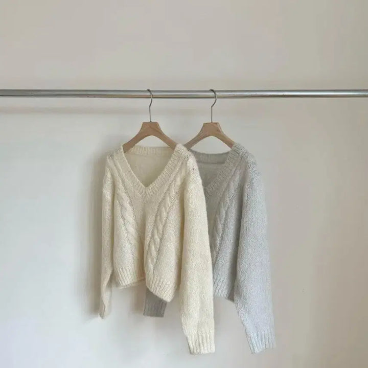 [BUNJANG] Liet Beary Knit Cream / (새상품) 리에뜨 베어리 니트 크림 판매해요