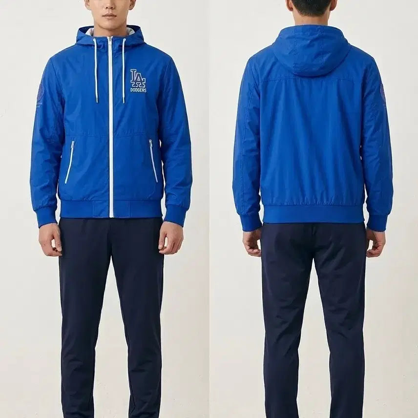[BUNJANG] MLB LA Dodgers Hooded Windbreaker Jacket (Size 100) / MLB LA 다저스 후드 바람막이 100