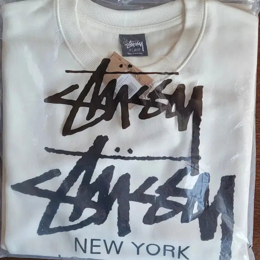 [BUNJANG] Stussy New York Crewneck Sweatshirt XL / 스투시 Stussy 뉴욕 크루넥 XL 새상품 무료배송