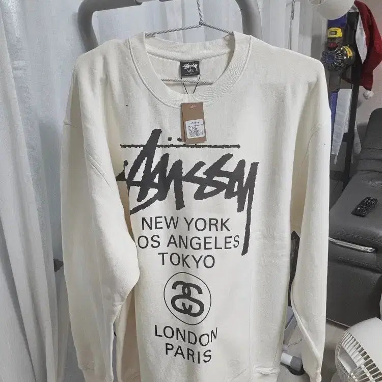[BUNJANG] Stussy New York Crewneck Sweatshirt XL / 스투시 Stussy 뉴욕 크루넥 XL 새상품 무료배송
