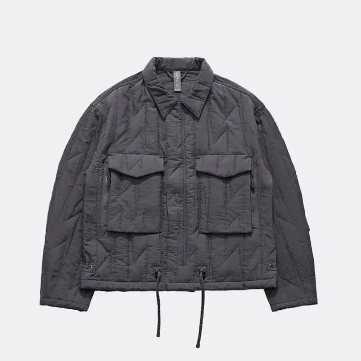 [BUNJANG] Unaffected Quilted Shirt Jacket Charcoal L / 언어펙티드 퀼티드 셔츠 자켓 점퍼 L 차콜 극미