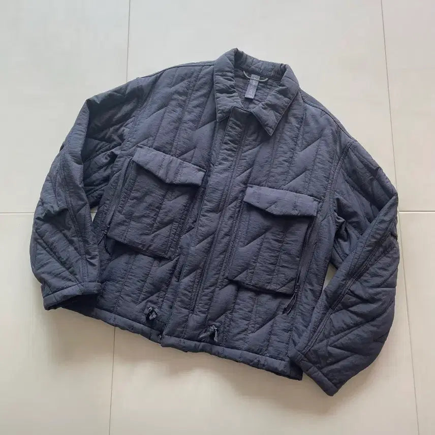[BUNJANG] Unaffected Quilted Shirt Jacket Charcoal L / 언어펙티드 퀼티드 셔츠 자켓 점퍼 L 차콜 극미