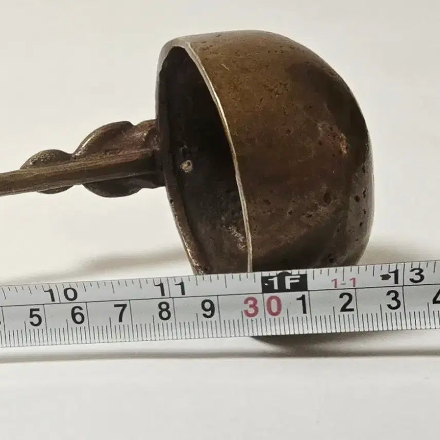 [BUNJANG] Antique Dragon Head Ladle with Child Statue / 희귀 고미술] 용두 동자상 관불 국자 (관불표)