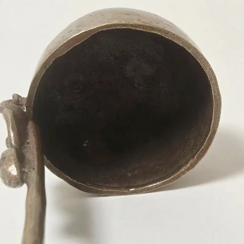 [BUNJANG] Antique Dragon Head Ladle with Child Statue / 희귀 고미술] 용두 동자상 관불 국자 (관불표)