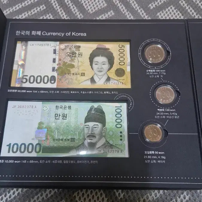 [BUNJANG] Korea Mint 70th Anniversary Commemorative Currency Set / *한국조폐공사 70주년기념 화폐세트