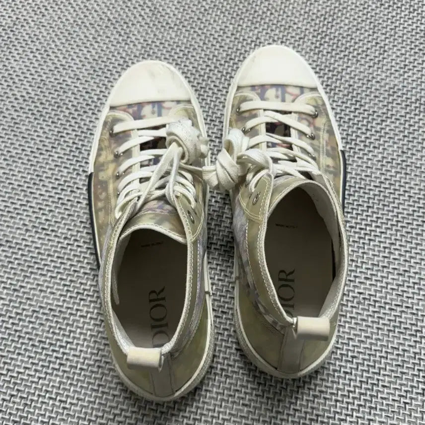 [BUNJANG] Dior Oblique High-Top Sneakers / (한정판) 디올 오블리크 하이탑 멀티 스니커즈