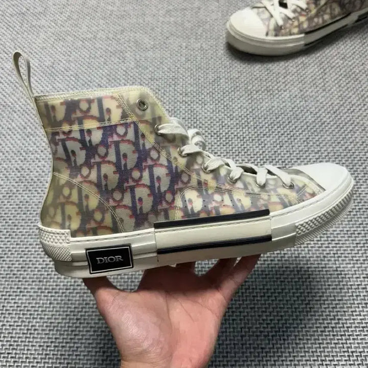 [BUNJANG] Dior Oblique High-Top Sneakers / (한정판) 디올 오블리크 하이탑 멀티 스니커즈
