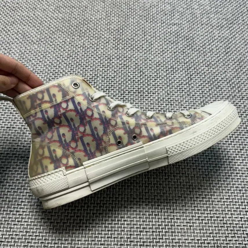 [BUNJANG] Dior Oblique High-Top Sneakers / (한정판) 디올 오블리크 하이탑 멀티 스니커즈