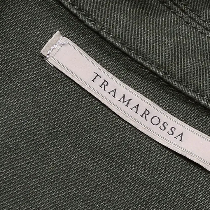 [BUNJANG] Tramarossa Olive Green Denim Belted Jacket / 트라마로사 [Tramarossa] 올리브 그린 데님 이태리 벨티드 자켓