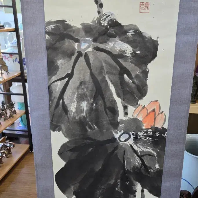 [BUNJANG] Lotus Scroll Painting / 연꽃이 그려진 족자