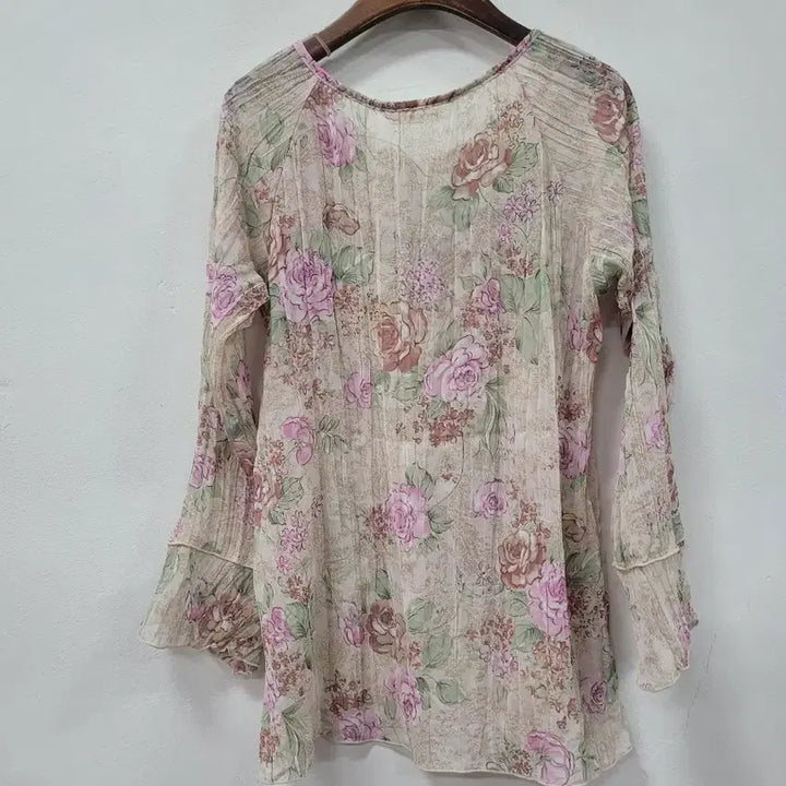 [BUNJANG] MK KLEIN Floral Chiffon Blouse / MK KLEIN 쉬폰 블라우스