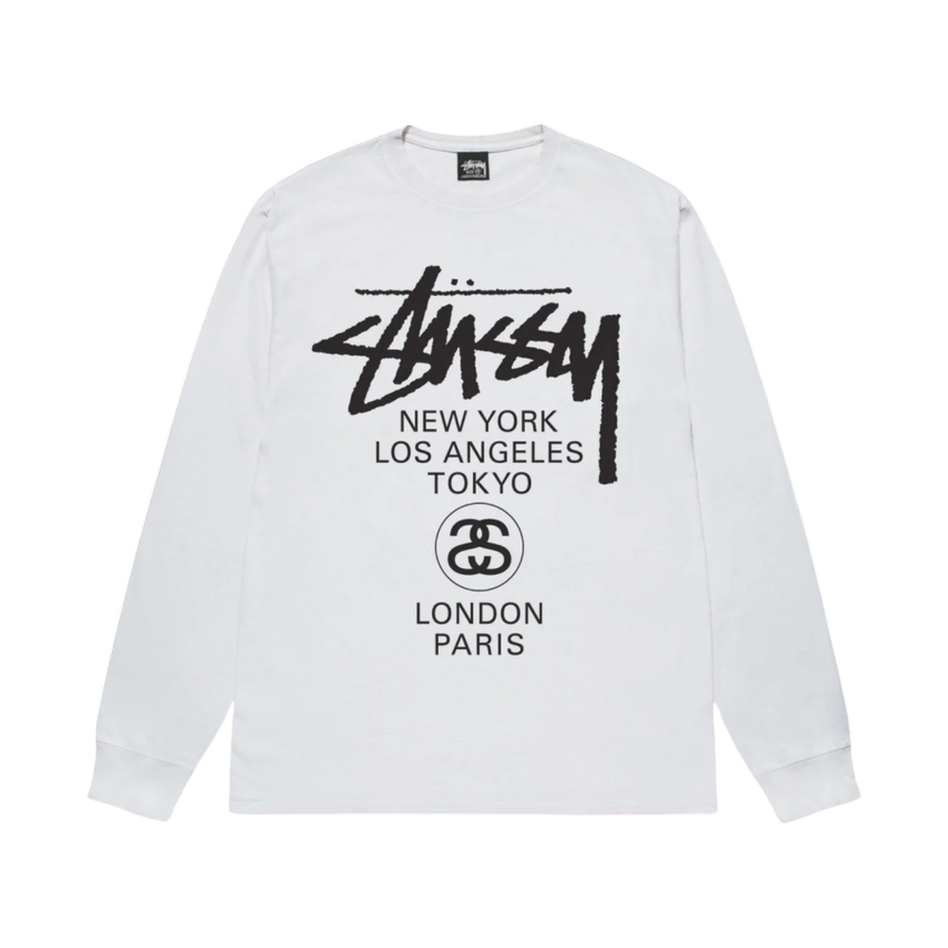 [BUNJANG] Stussy World Tour Long Sleeve T-shirt / (해외/S~XL/스탁) 스투시 월드투어 롱슬리브 2종