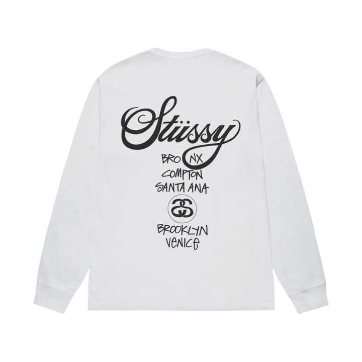 [BUNJANG] Stussy World Tour Long Sleeve T-shirt / (해외/S~XL/스탁) 스투시 월드투어 롱슬리브 2종