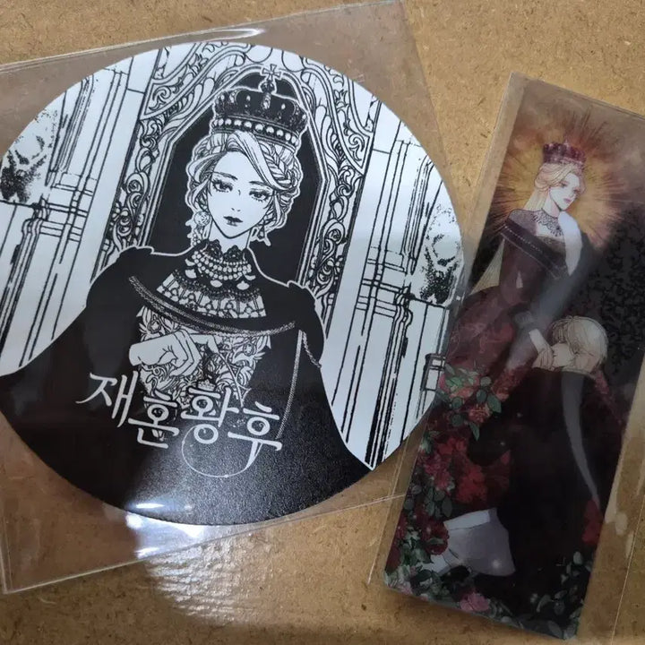 [SOLD OUT] 재혼황후 월웹페 컵코스터 +  특전 클리어 책갈피 포토 카드 하인리 나빙