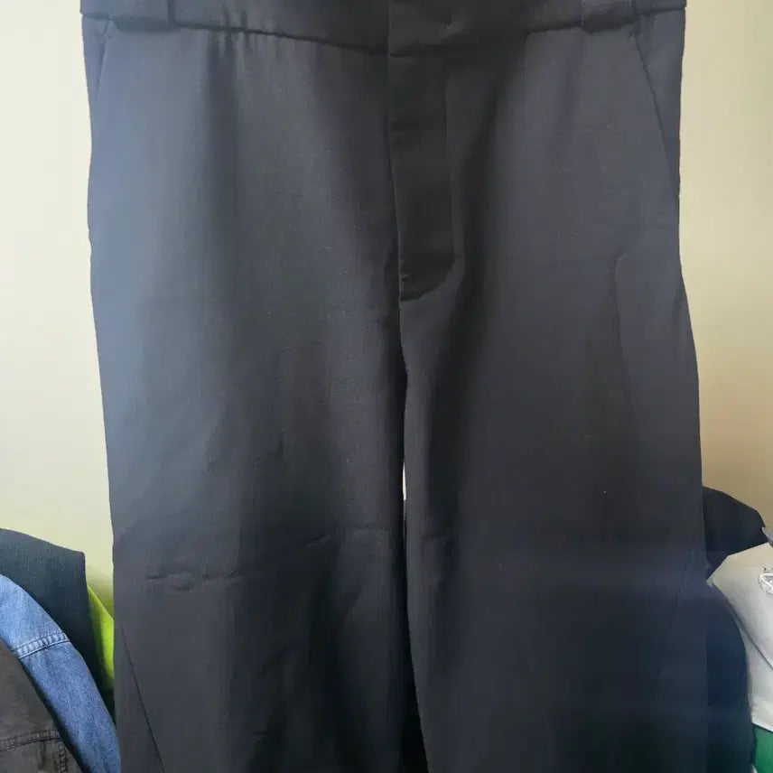 [BUNJANG] System Homme Wide Crop Fleece Slacks / 시스템옴므 와이드크롭기모슬랙스 78
