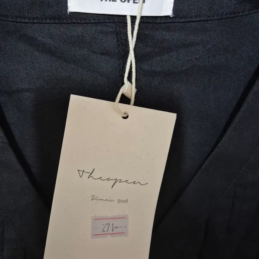[SOLD OUT] (새상품) 면100 핀턱 브이넥 퍼프 원피스