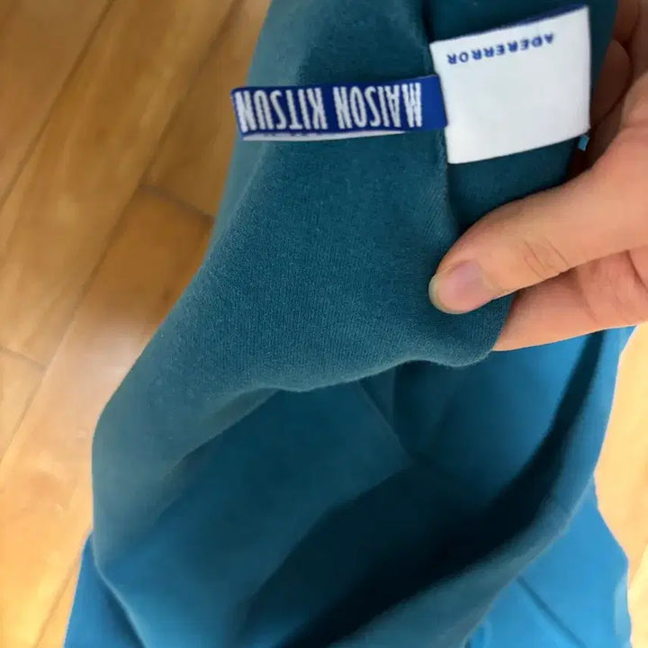 [BUNJANG] Maison Kitsune x ADER Error Fox Hoodie Turquoise / A2 메종키츠네 아더에러 폭스 후드 티셔츠 터콰이즈