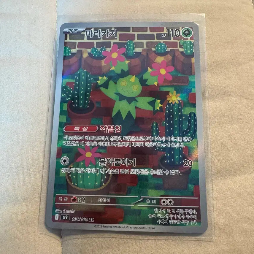 [BUNJANG] Pokemon Maractus AR Card / 포켓몬 마라카치 AR 카드