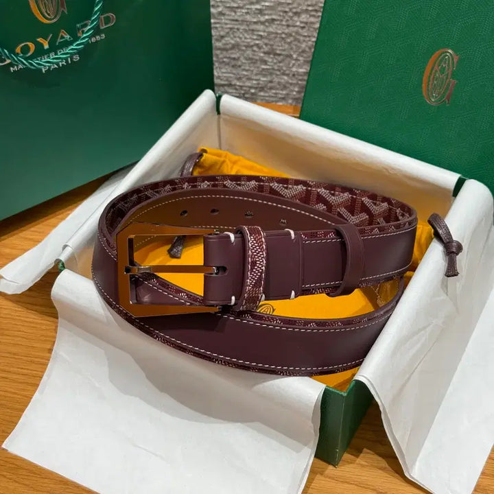[BUNJANG] Goyard Belt Full Box Silver Buckle Men&