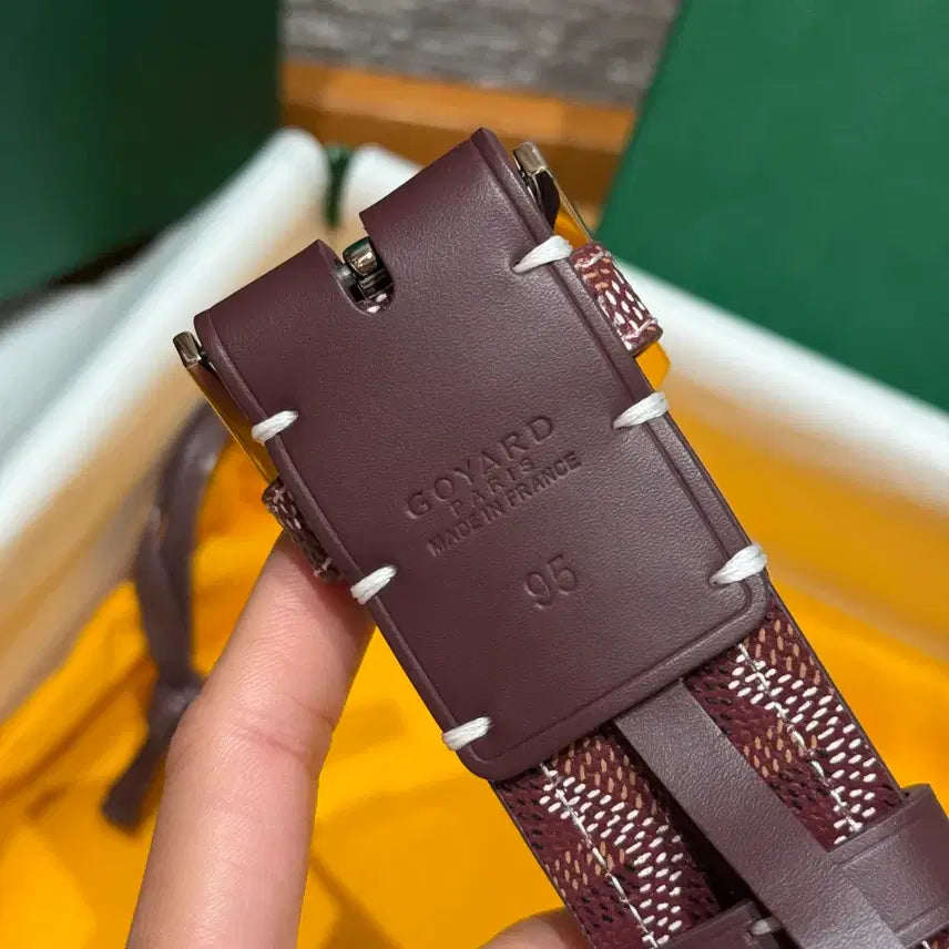 [BUNJANG] Goyard Belt Full Box Silver Buckle Men&