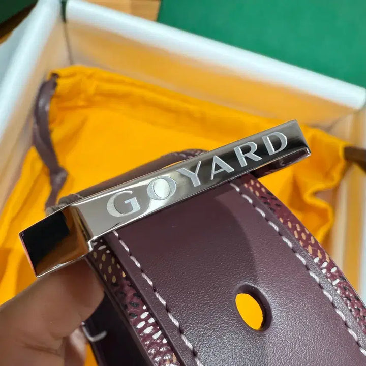 [BUNJANG] Goyard Belt Full Box Silver Buckle Men&