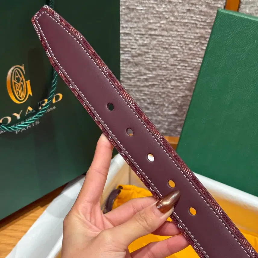 [BUNJANG] Goyard Belt Full Box Silver Buckle Men&