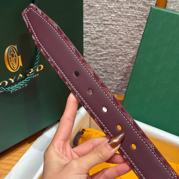 [BUNJANG] Goyard Belt Full Box Silver Buckle Men&