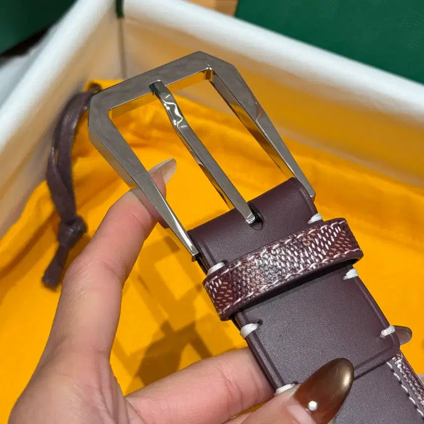 [BUNJANG] Goyard Belt Full Box Silver Buckle Men&