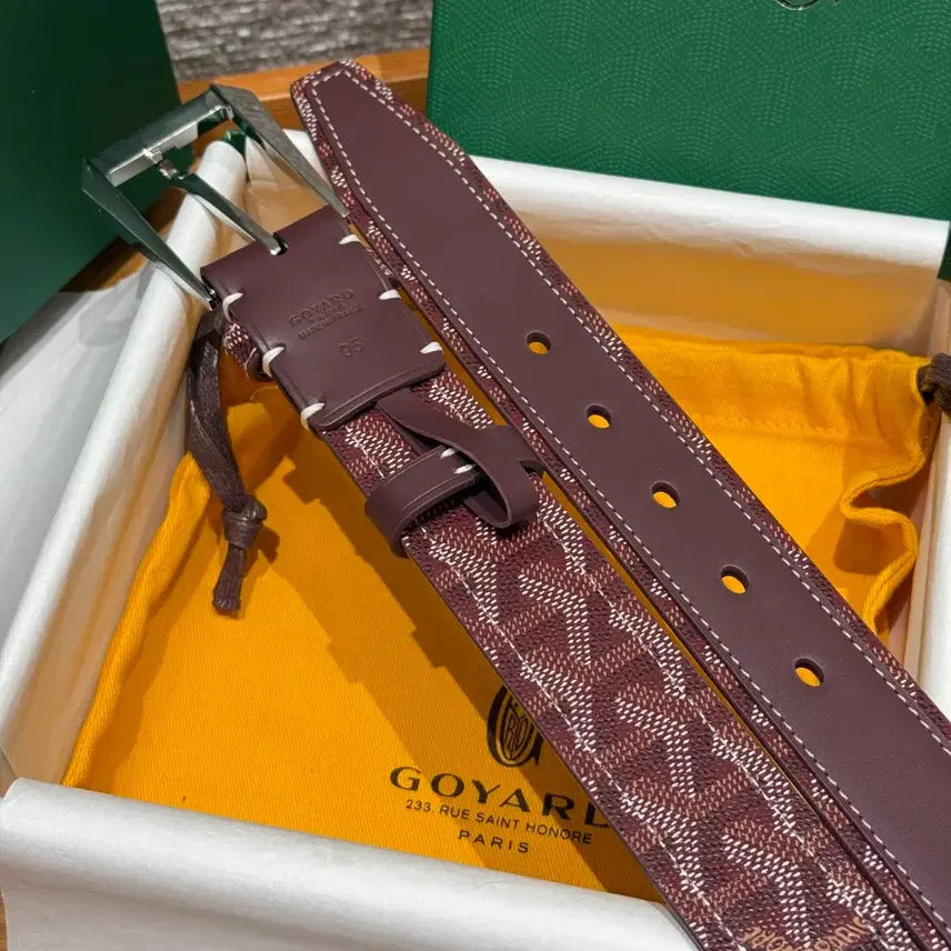 [BUNJANG] Goyard Belt Full Box Silver Buckle Men&