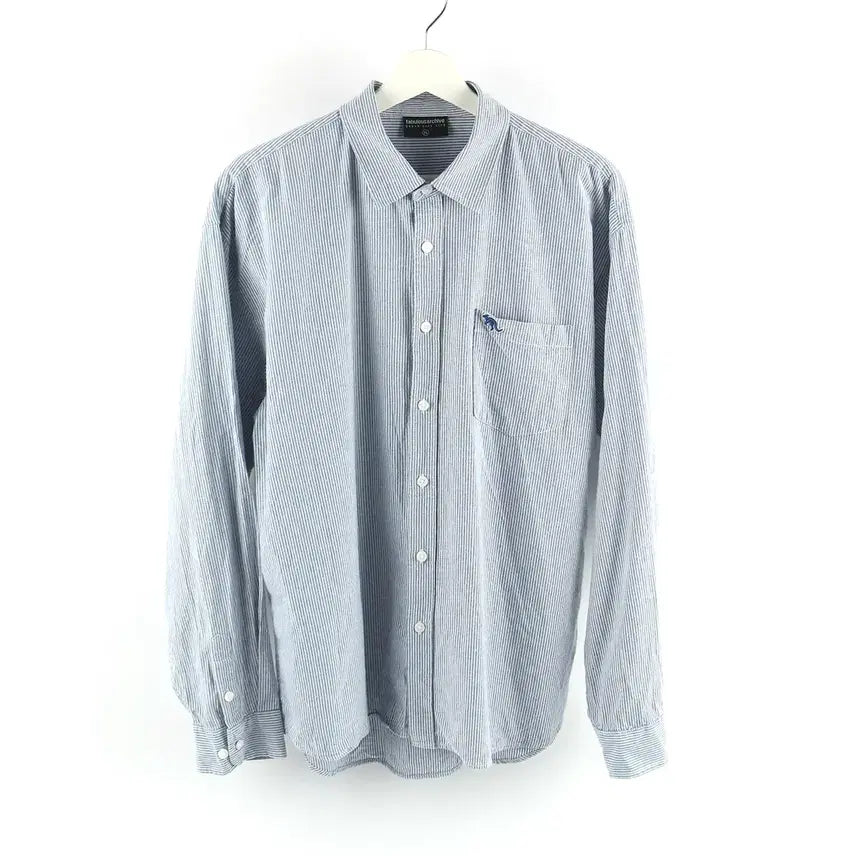 [BUNJANG] Pebbleus Archive Kangaroo Cotton Shirt / XL / 페블러스아카이브 캉가루 천연코튼 셔츠 / P025 -344