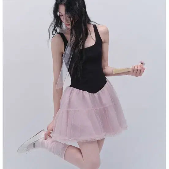 [BUNJANG] Fragile Heart Tulip Chiffon Dress / 프레질하트 Tulip Chiffon Dress 원피스
