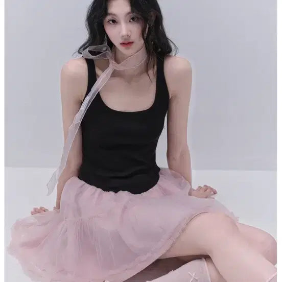 [BUNJANG] Fragile Heart Tulip Chiffon Dress / 프레질하트 Tulip Chiffon Dress 원피스