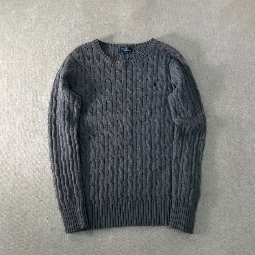 [BUNJANG] Polo Ralph Lauren Cable Knit Sweater / 95 폴로랄프로렌 꽈배기 니트