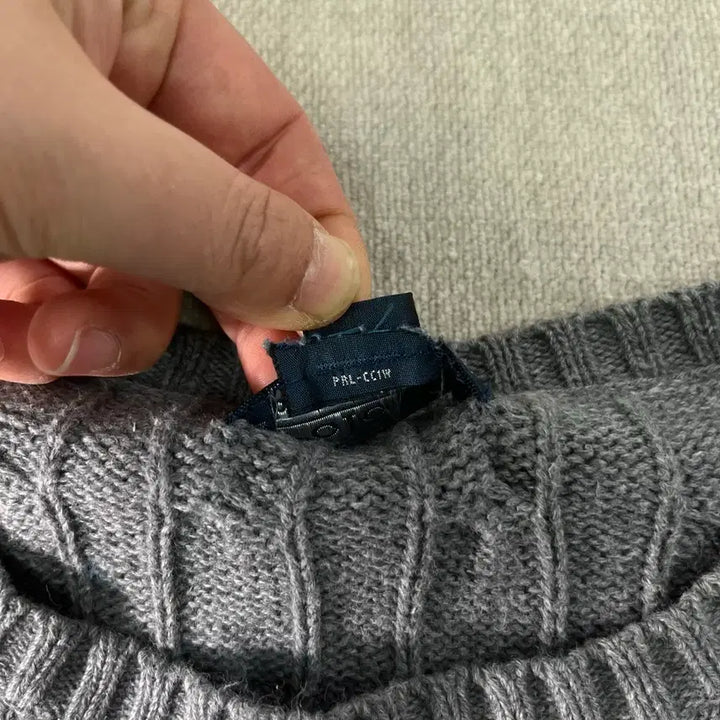 [BUNJANG] Polo Ralph Lauren Cable Knit Sweater / 95 폴로랄프로렌 꽈배기 니트