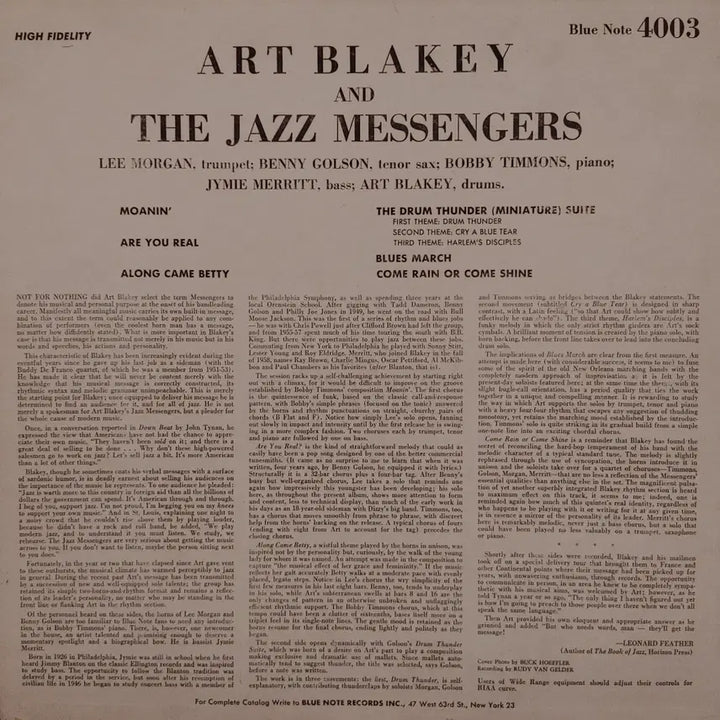 [BUNJANG] Art Blakey Original Blue Note LP / ORIGINAL BLUE NOTE LP - ART BLAKEY