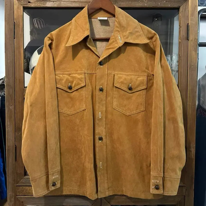 [BUNJANG] English Squire Vintage Suede Shirt Jacket / [English Squire] 빈티지 스웨이드 셔츠 자켓