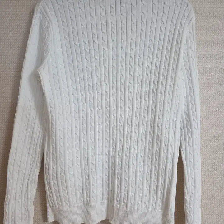 [BUNJANG] Polo Ralph Lauren Cable Knit Cardigan / 폴로 랄프로렌 스포츠 흰색 케이블 가디건