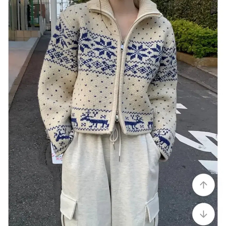 [BUNJANG] Young &amp; Rich Knit Two-Way Zip-up Cardigan / 영앤리치 니트 투웨이 집업 가디건