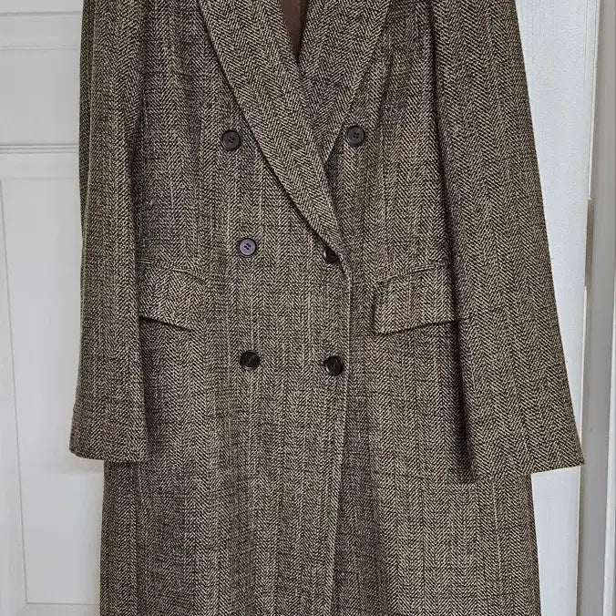 [BUNJANG] CERRUTI 1881 Herringbone Double Long Coat / CERRUTI 1881 헤링본 더블 롱 코트