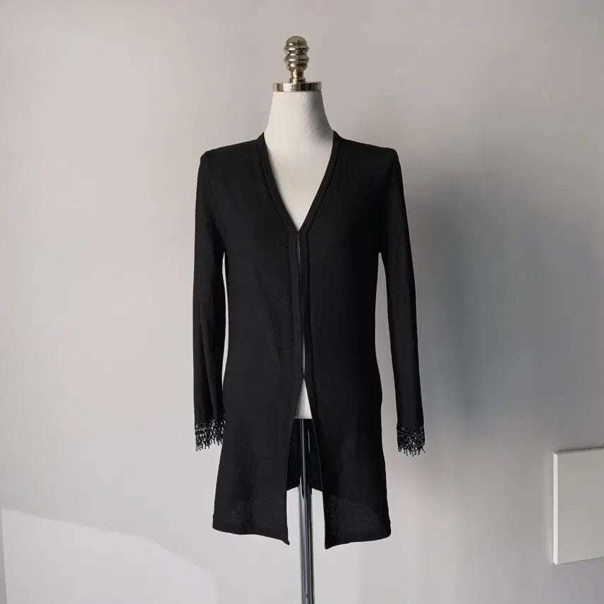 [BUNJANG] Laurel Black Knit Cardigan / 55 laurel 블랙 니트 (홍콩산, 에스카다 코리아 수입)