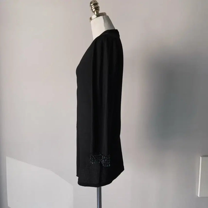 [BUNJANG] Laurel Black Knit Cardigan / 55 laurel 블랙 니트 (홍콩산, 에스카다 코리아 수입)