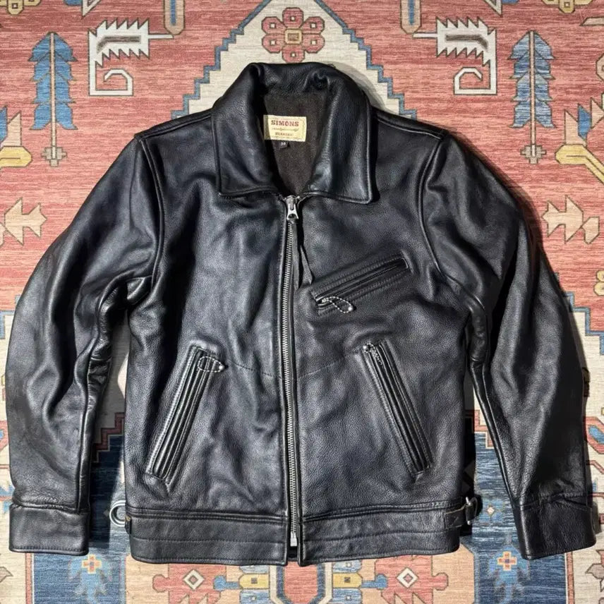 [BUNJANG] Mulholland Drive 1930s Retro Leather Rider Jacket / 빈티지 스타일 뮬홀랜드 드라이브 1930&