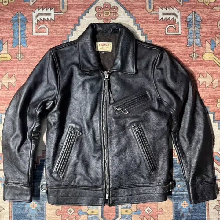 [BUNJANG] Mulholland Drive 1930s Retro Leather Rider Jacket / 빈티지 스타일 뮬홀랜드 드라이브 1930&