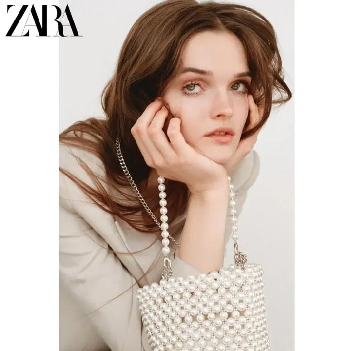 [BUNJANG] ZARA Pearl Bucket Bag / ZARA 진주 버킷백