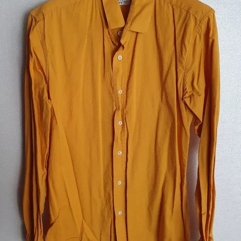 [BUNJANG] Generic Yellow Shirt (Size 95) / 남자 와이셔츠 남방 95 옐로우