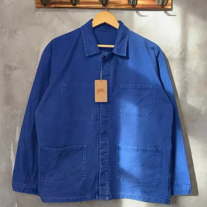 [BUNJANG] Vintage French Workwear Indigo Blue Jacket / [VINTAGE] 프렌치 워크웨어 인디고 블루 자켓