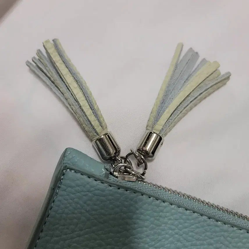 [BUNJANG] Callaway Mint Green Clutch Bag / 캘러웨이 민트색 클러치백 태슬 지퍼
